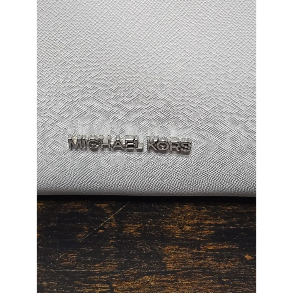 Michael Kors Walsh Tote‎ Bag White Hand Bag Purse Travel Bag
